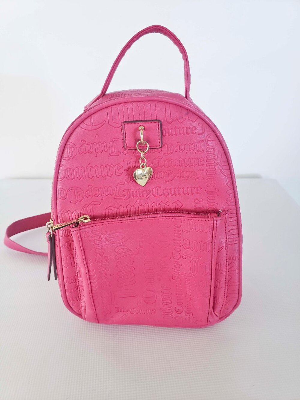 JUICY COUTURE Bag Charmed City Mini Backpack - Hot Pink Raspberry